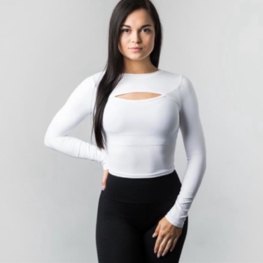 Alphalete key hole long sleeve